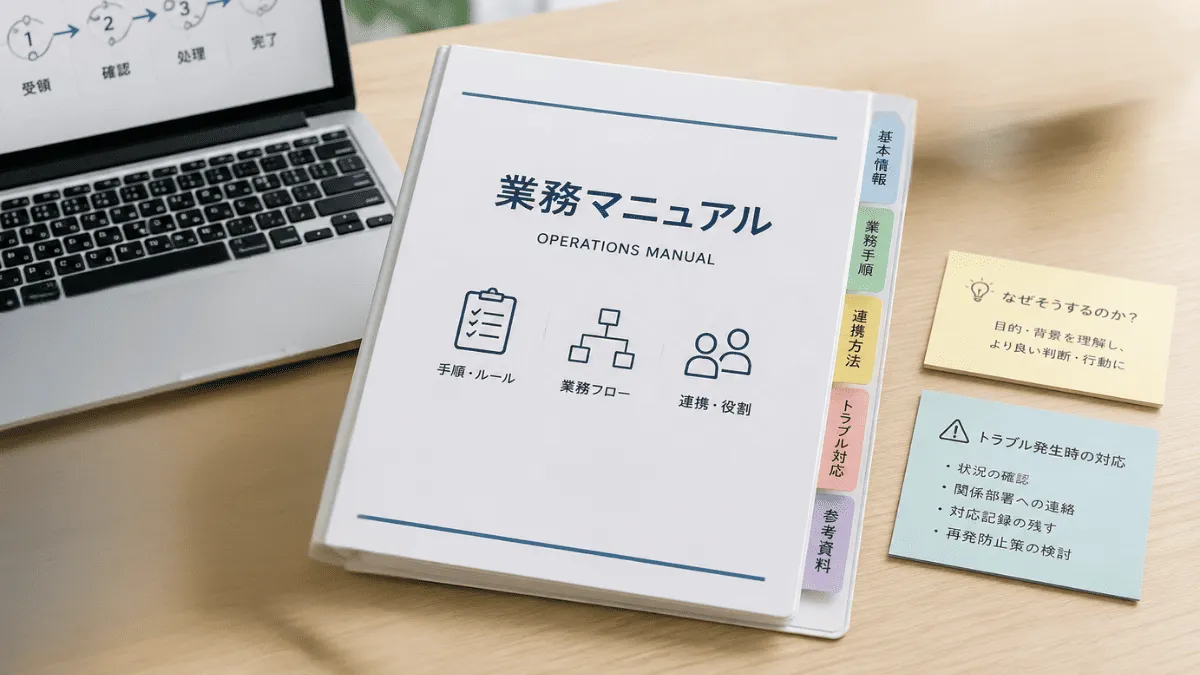 業務マニュアルとは？メリット・デメリットや作成手順を解説！