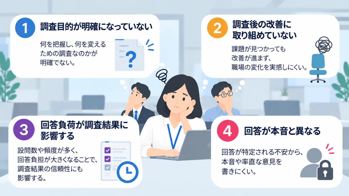 エンゲージメントサーベイは無駄・意味がないと言われる5つの理由